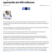 La firma portuguesa Draycott adquiere Verescence en una operacin de 490 millones